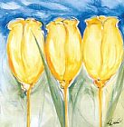 3 Yellow Tulips by Alfred Gockel